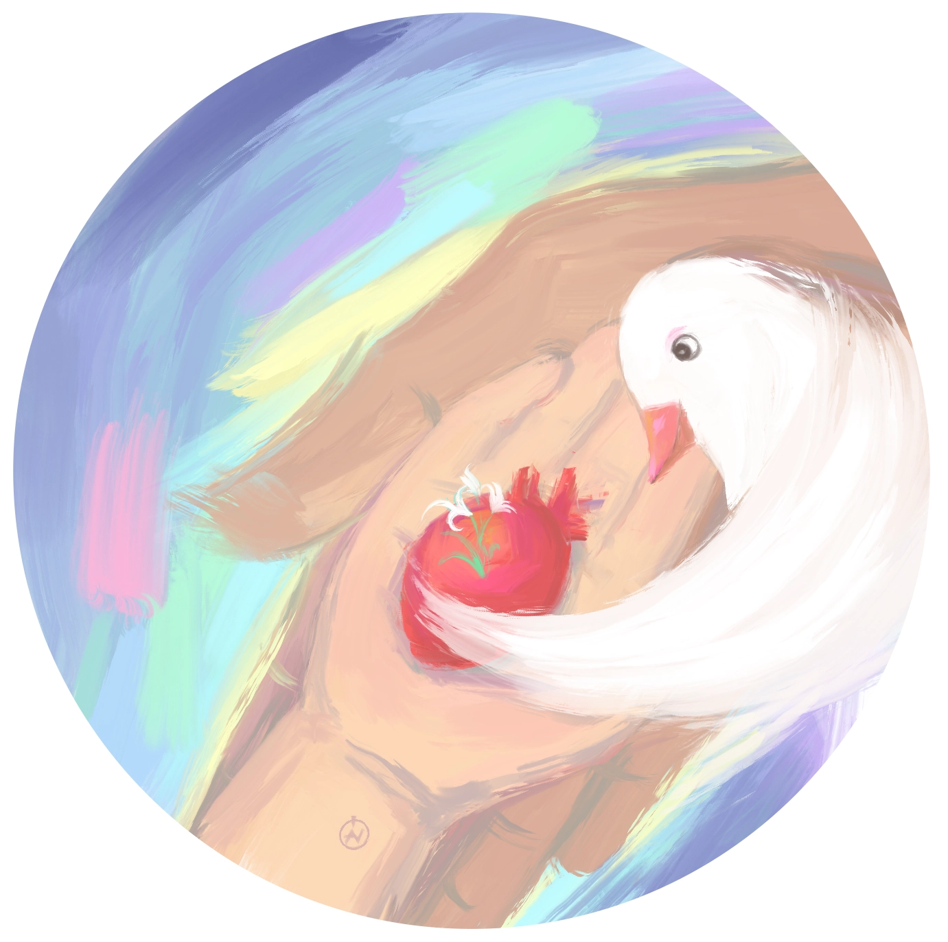 Ілюстрація до Пісні Григорія Сковороди "Хто серцем чистий і душею" від Олени Горецької